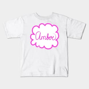 Amber. Female name. Kids T-Shirt